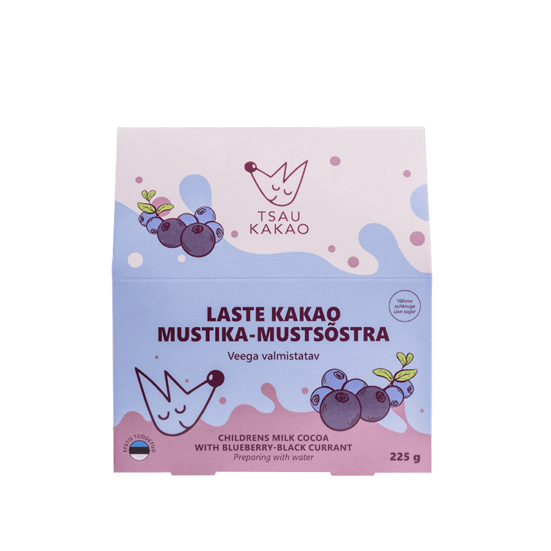 Mustsõstra-mustika kakao lastele 225g