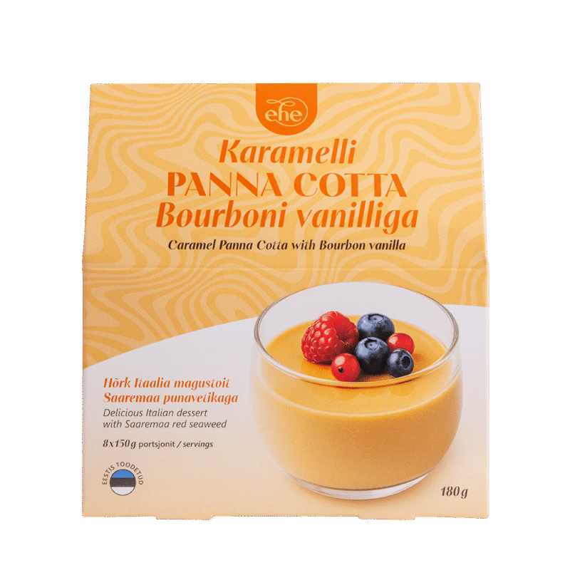 Karamelli panna cotta vanilliga