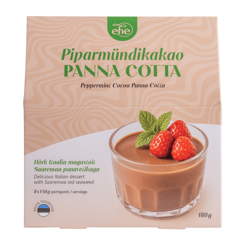 Piparmündikakao panna cotta