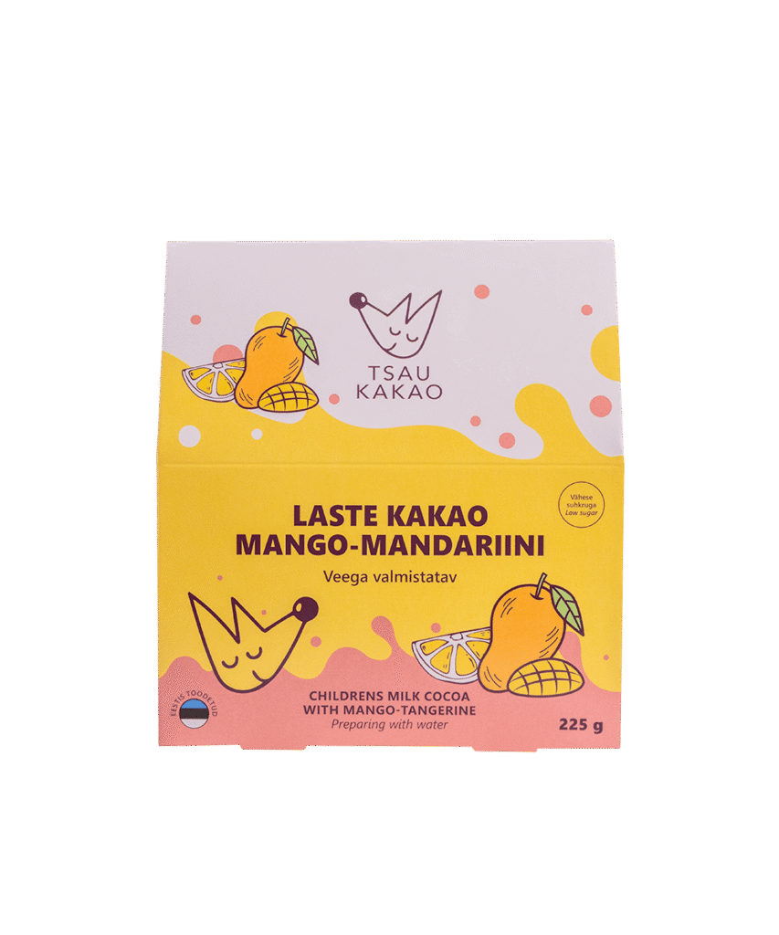 Mango-mandariini maitseline kakao lastele